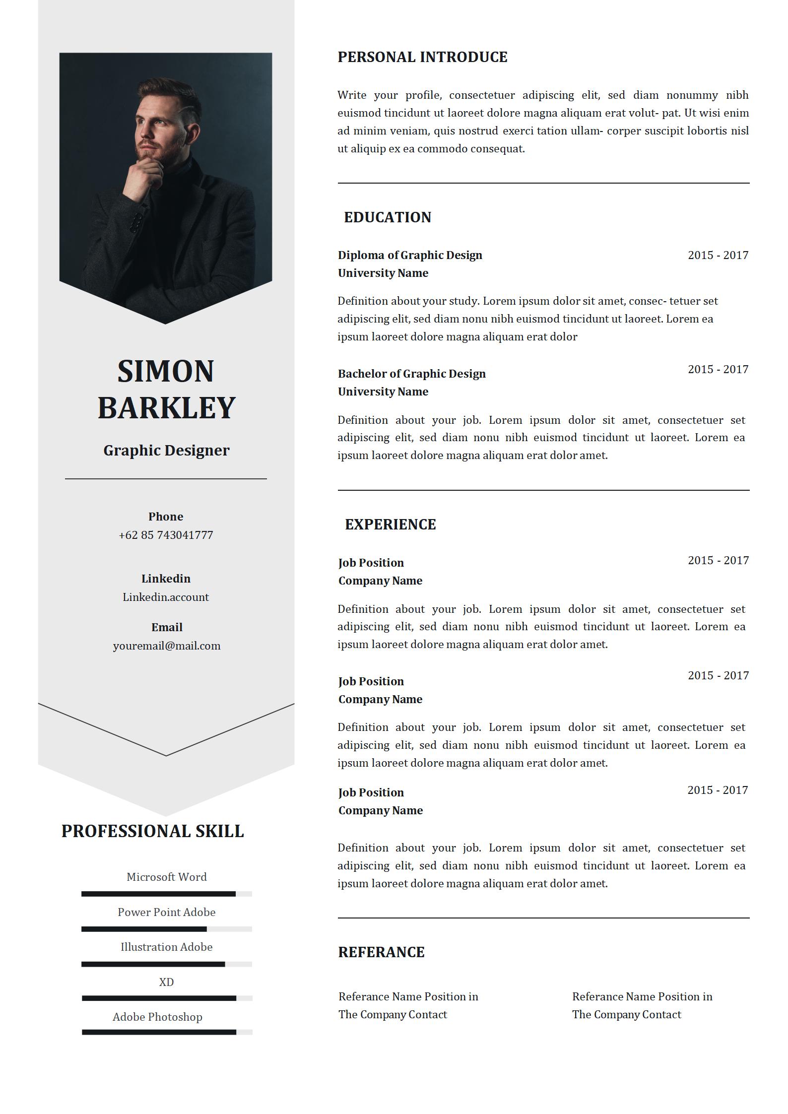 面试官喜爱的英文简历模板