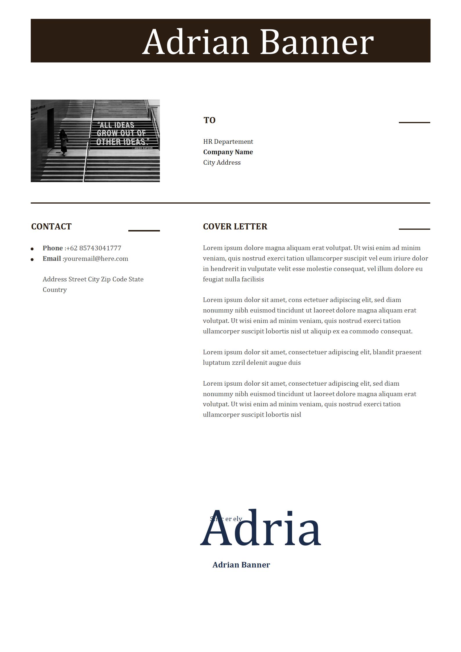 免费可定制英文简历模板