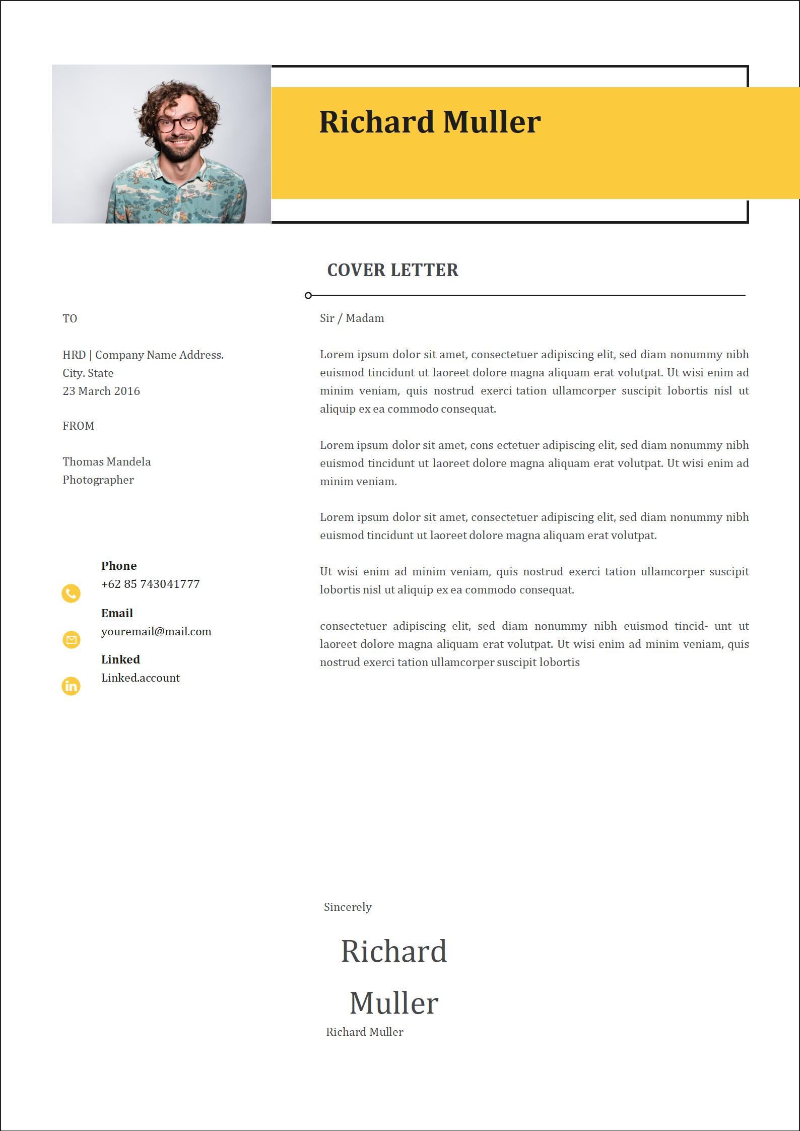 免费活力英文简历模板1