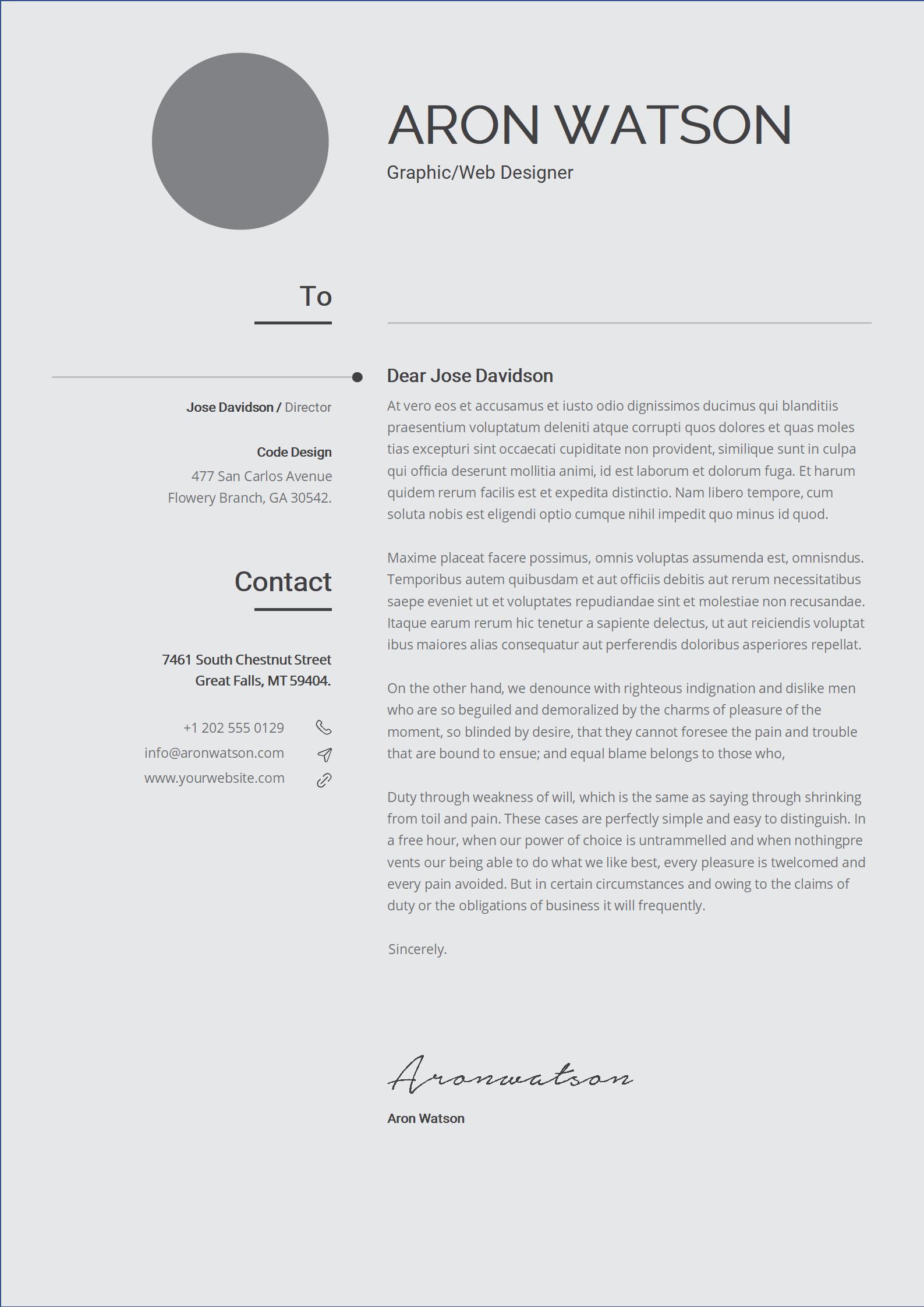 极简主义！免费白色清爽英文简历模板