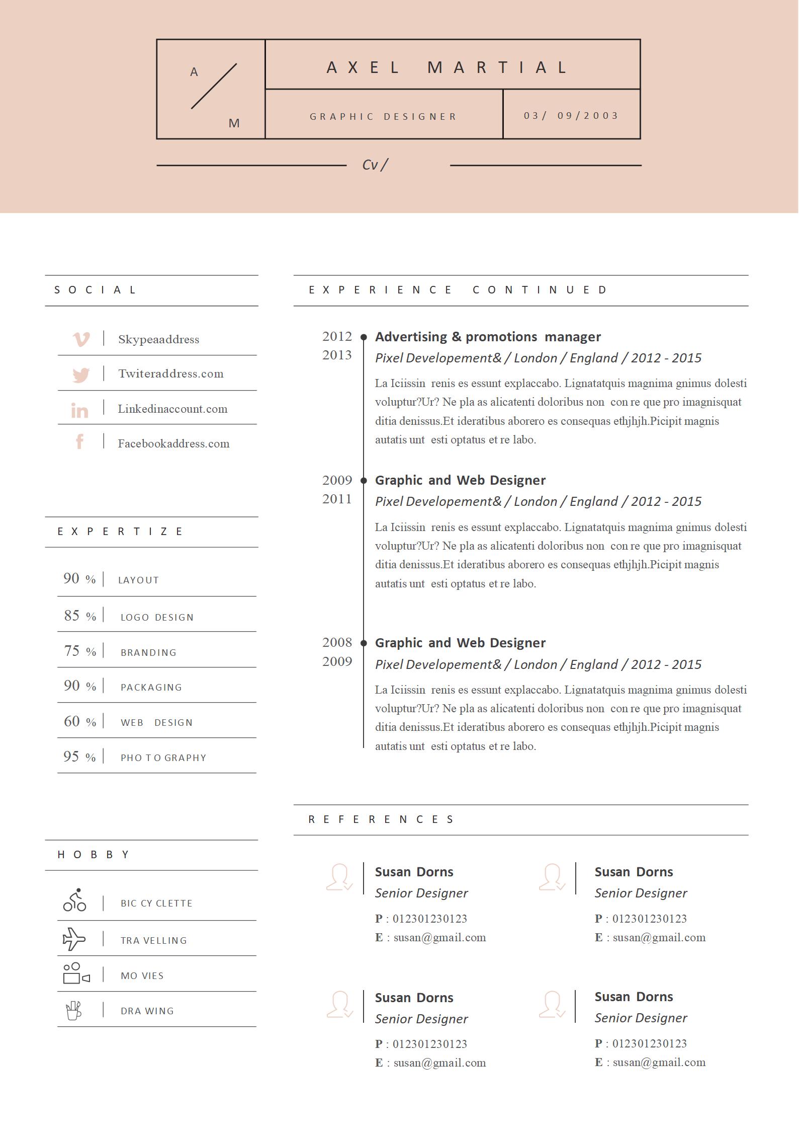 工程师专属！免费科技英文简历模板（冷调灰）