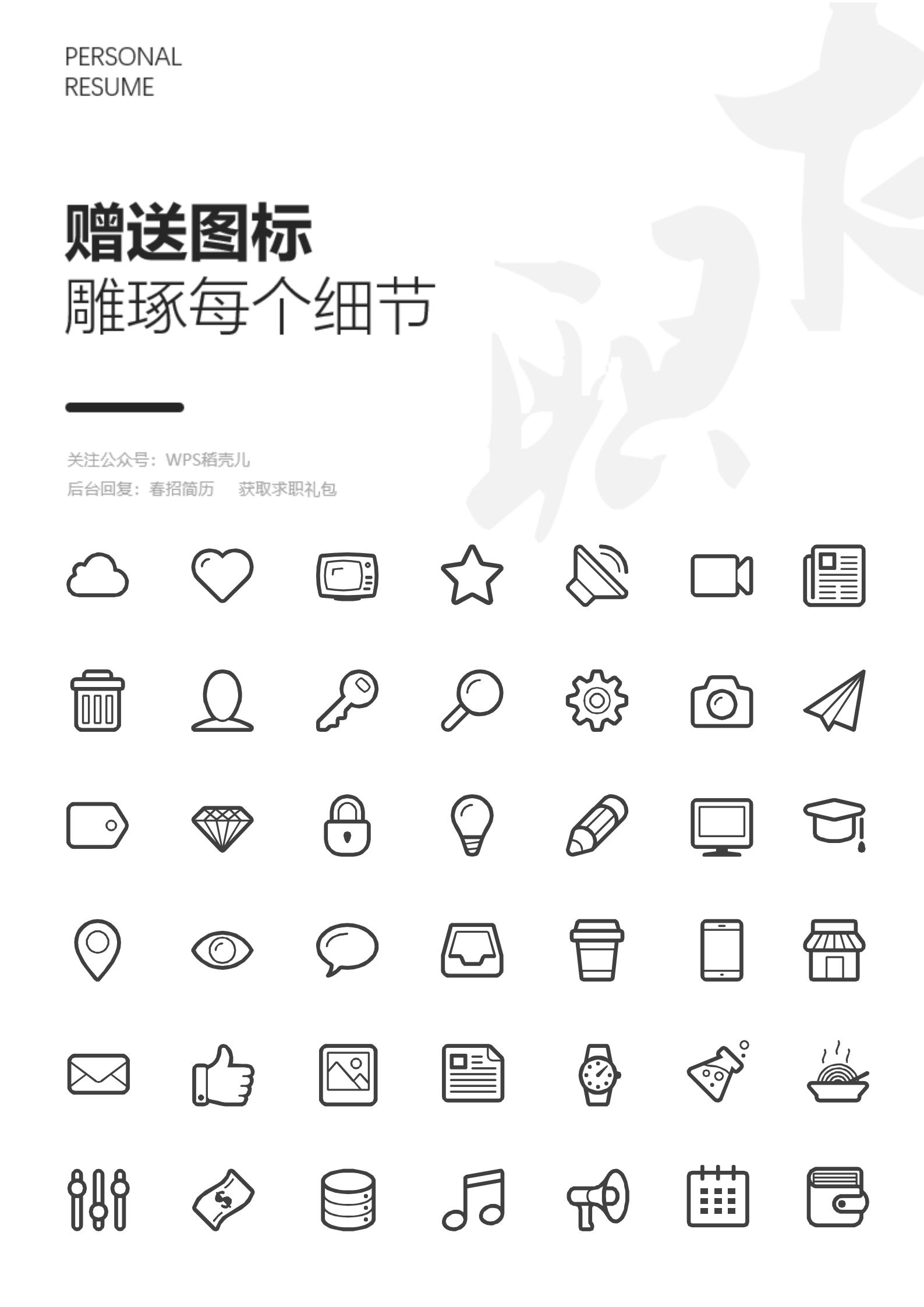 广告创意英文简历模板