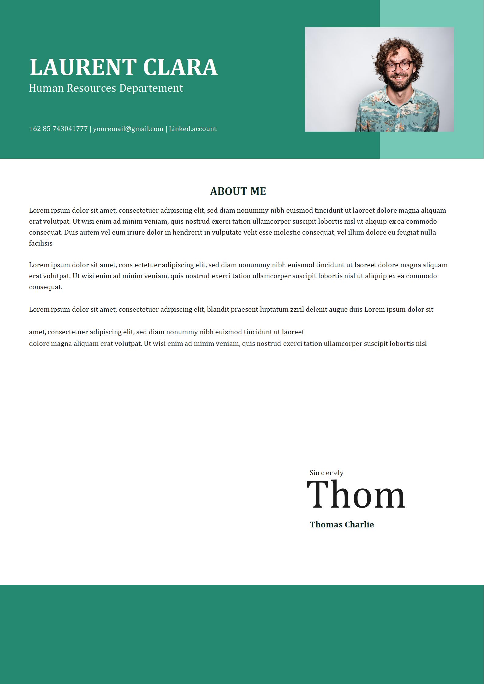 教师免费英文简历模板1