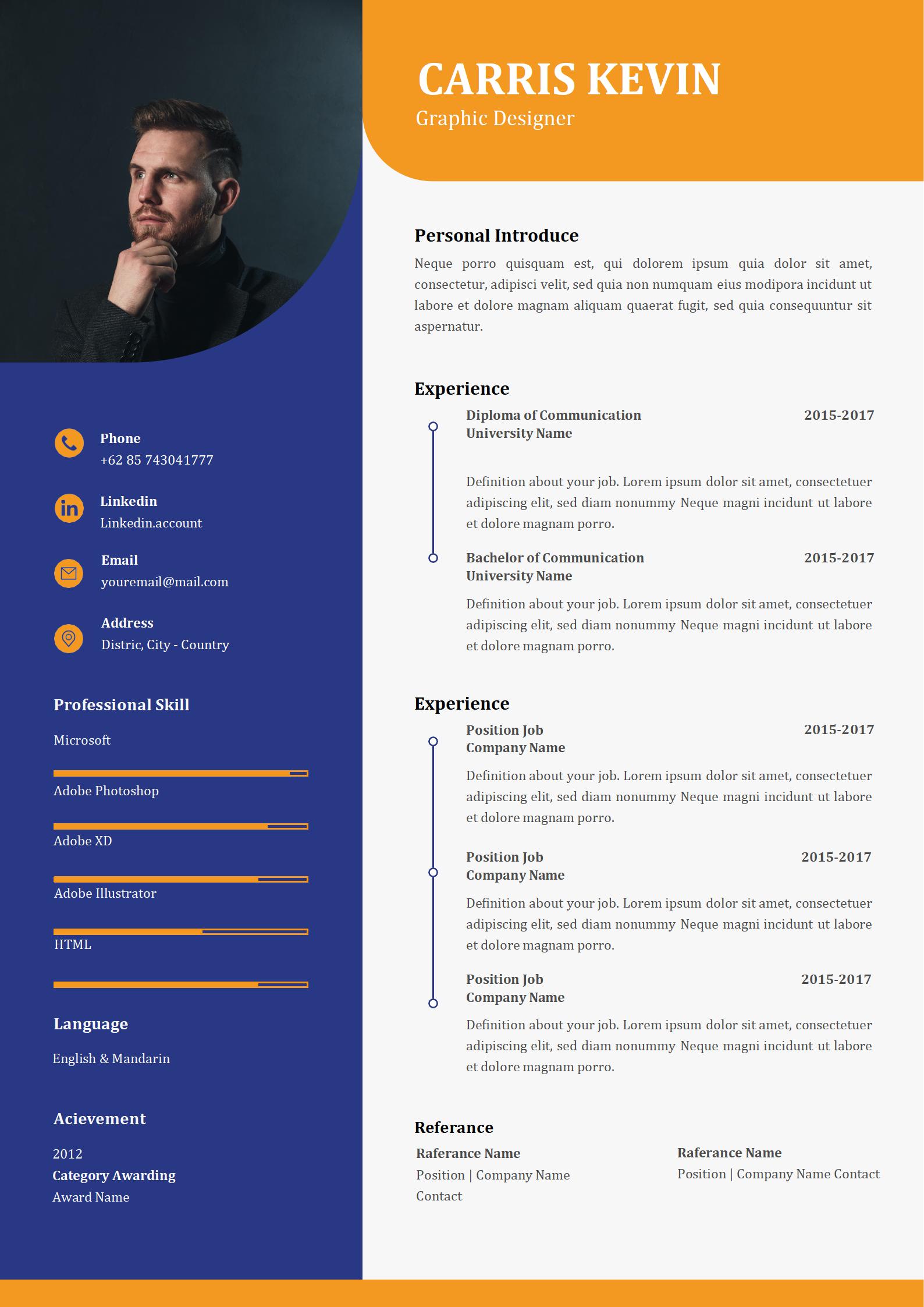 工程师免费英文简历模板