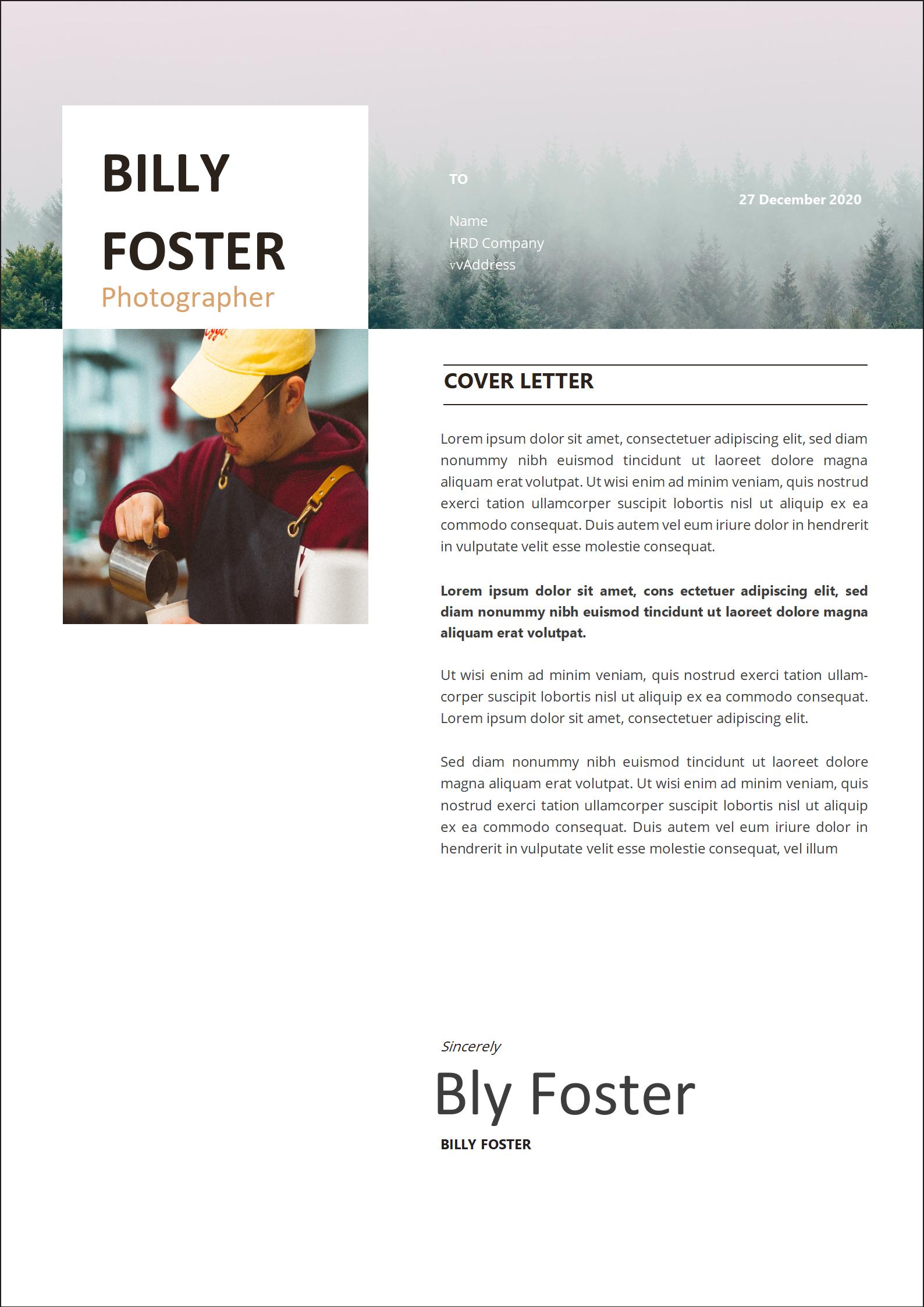 免费定制版英文简历模板