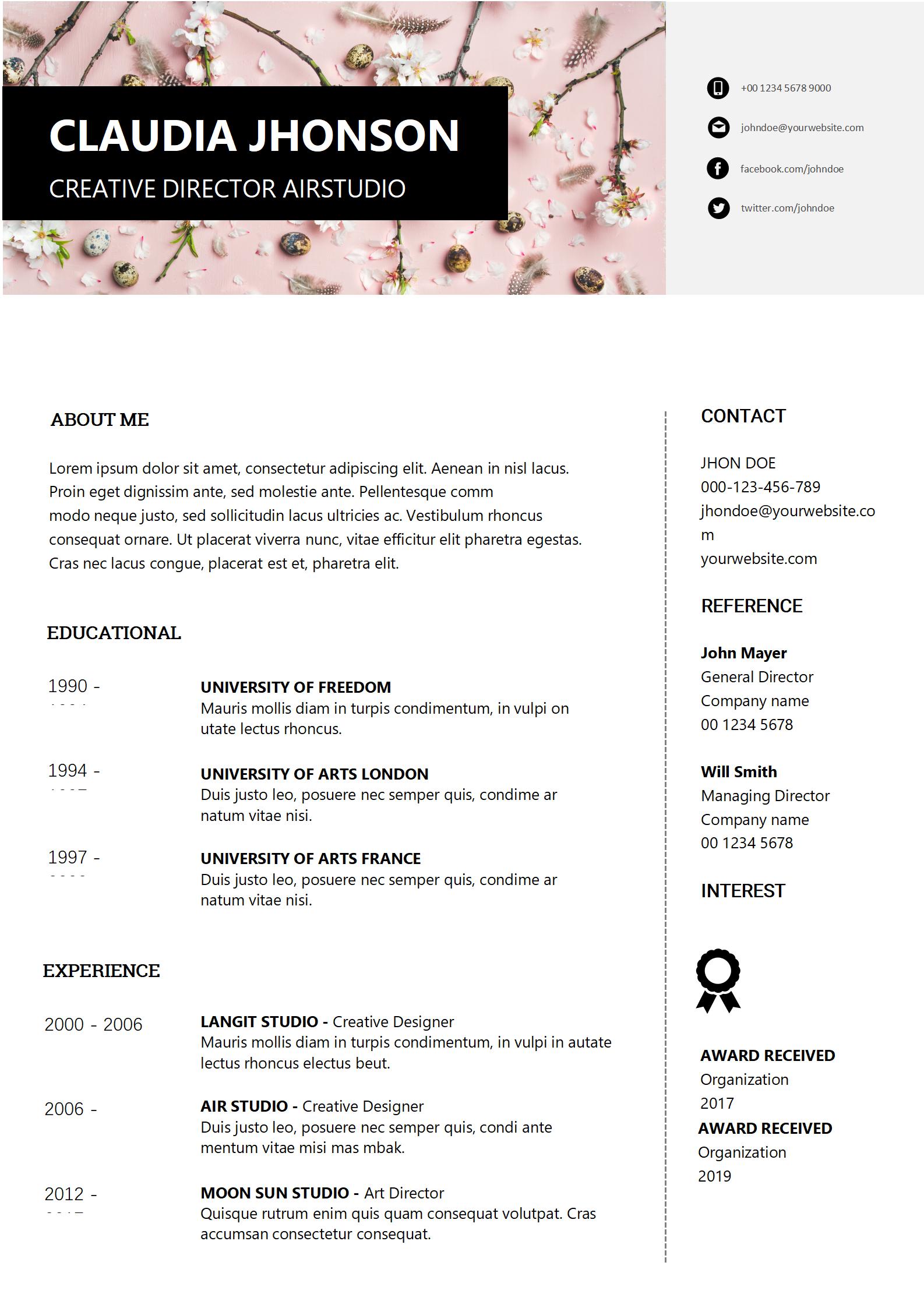 市场营销利器！免费宣传英文简历模板（活力橙）