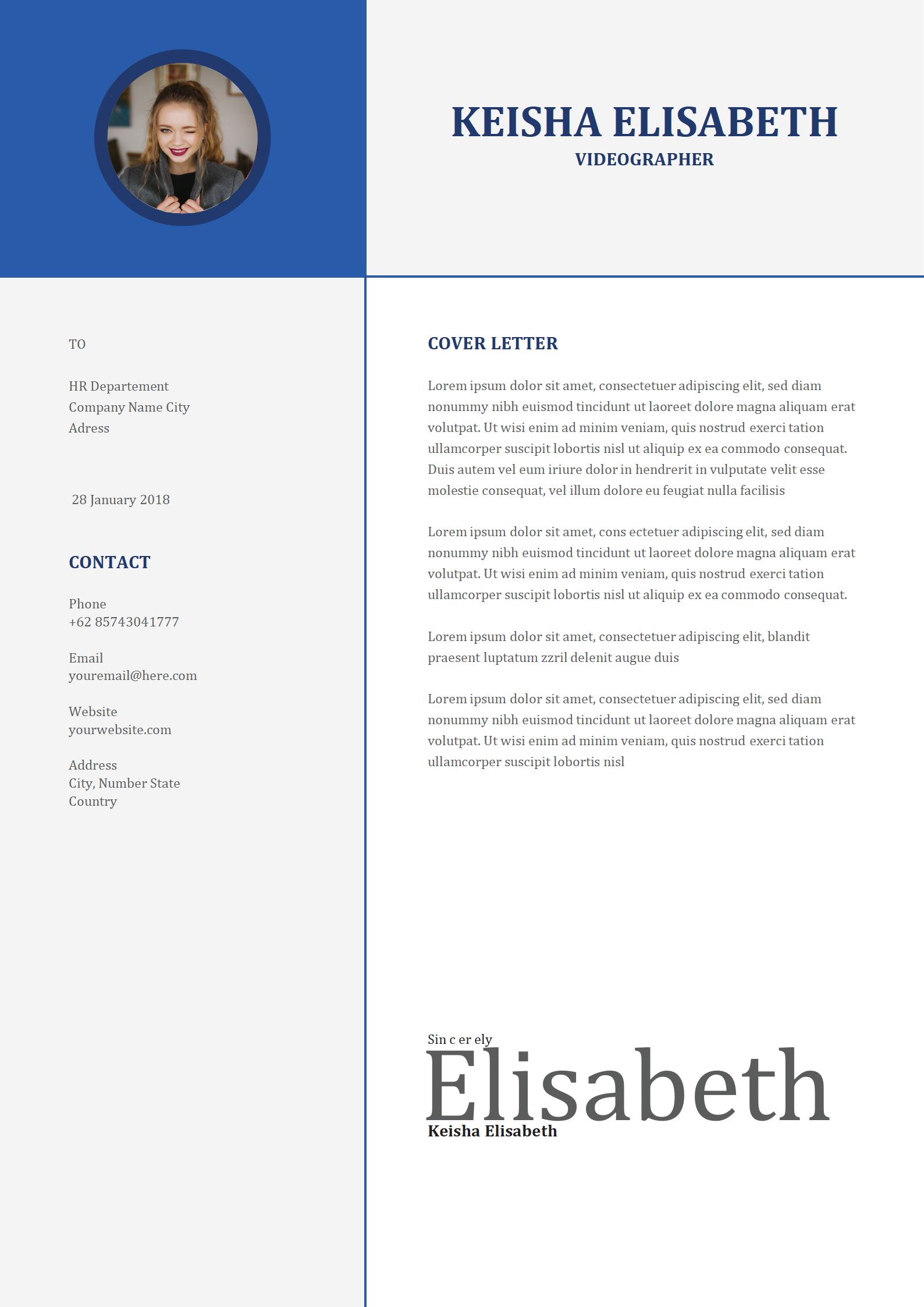 免费吸睛英文简历模板